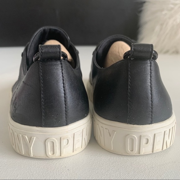 Opening Ceremony LEATHER Sneakers La Cienega BLACK - Picture 7 of 10